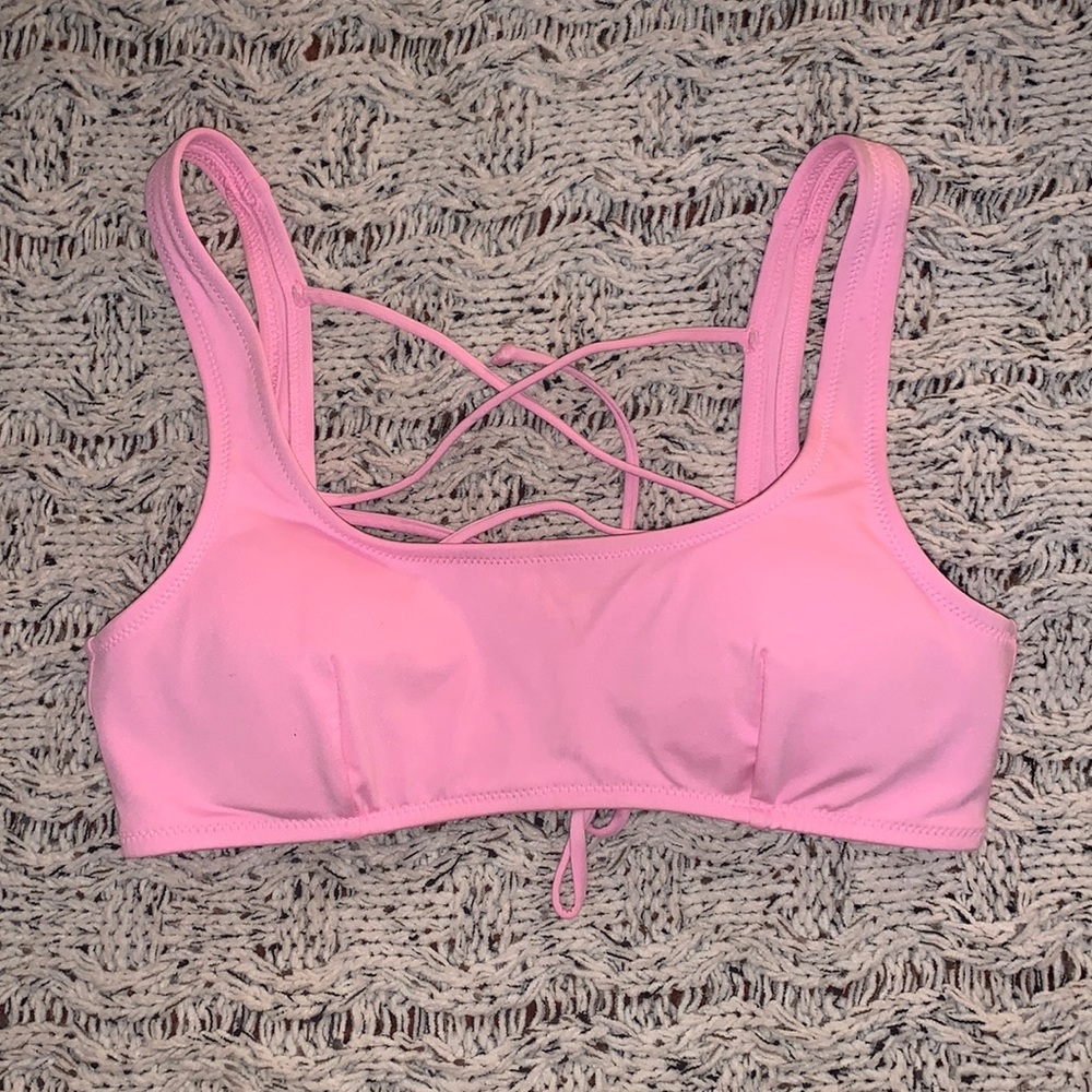 H&M pink bikini top